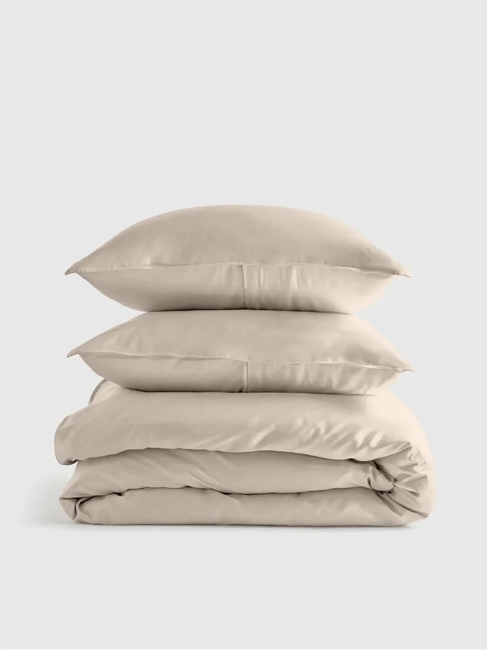 QUINCE Bamboo Duvet Cover Set King/Cal King Sand 0683